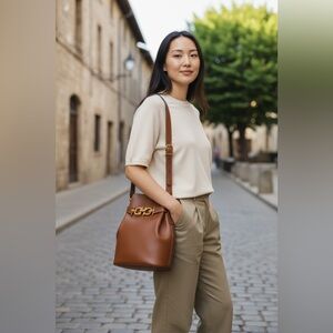 Ferragamo Bucket Bag w/ adjustable Strap